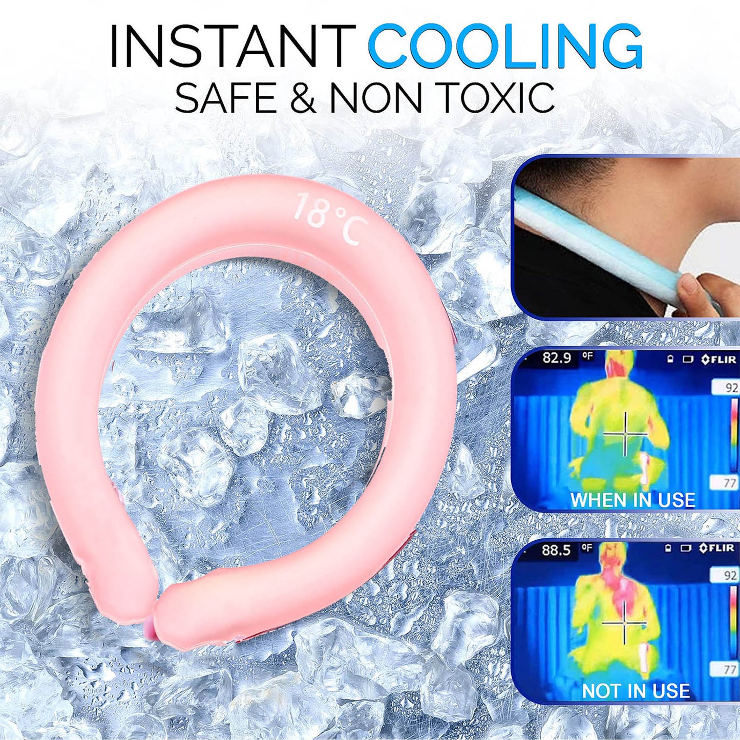 Icy Neck Wraps Body Cooling Tube